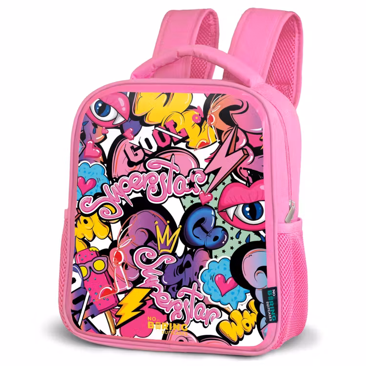 Rucksack Kind - Rosa - Girly Graffiti — 4