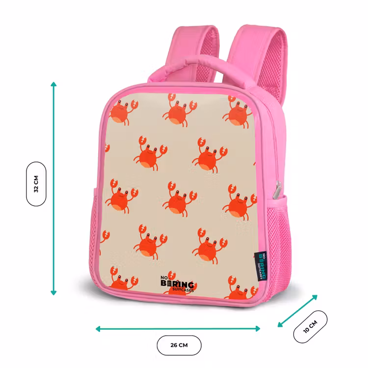 Rucksack Kind - Rosa - Krabbenproblem — 2