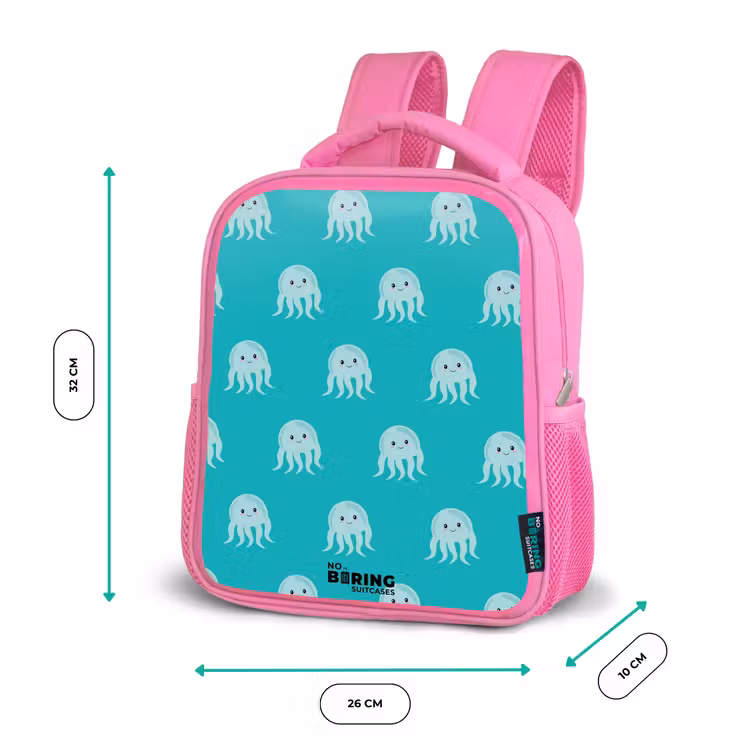 Rucksack Kind - Rosa - Niedliche Qualle — 2