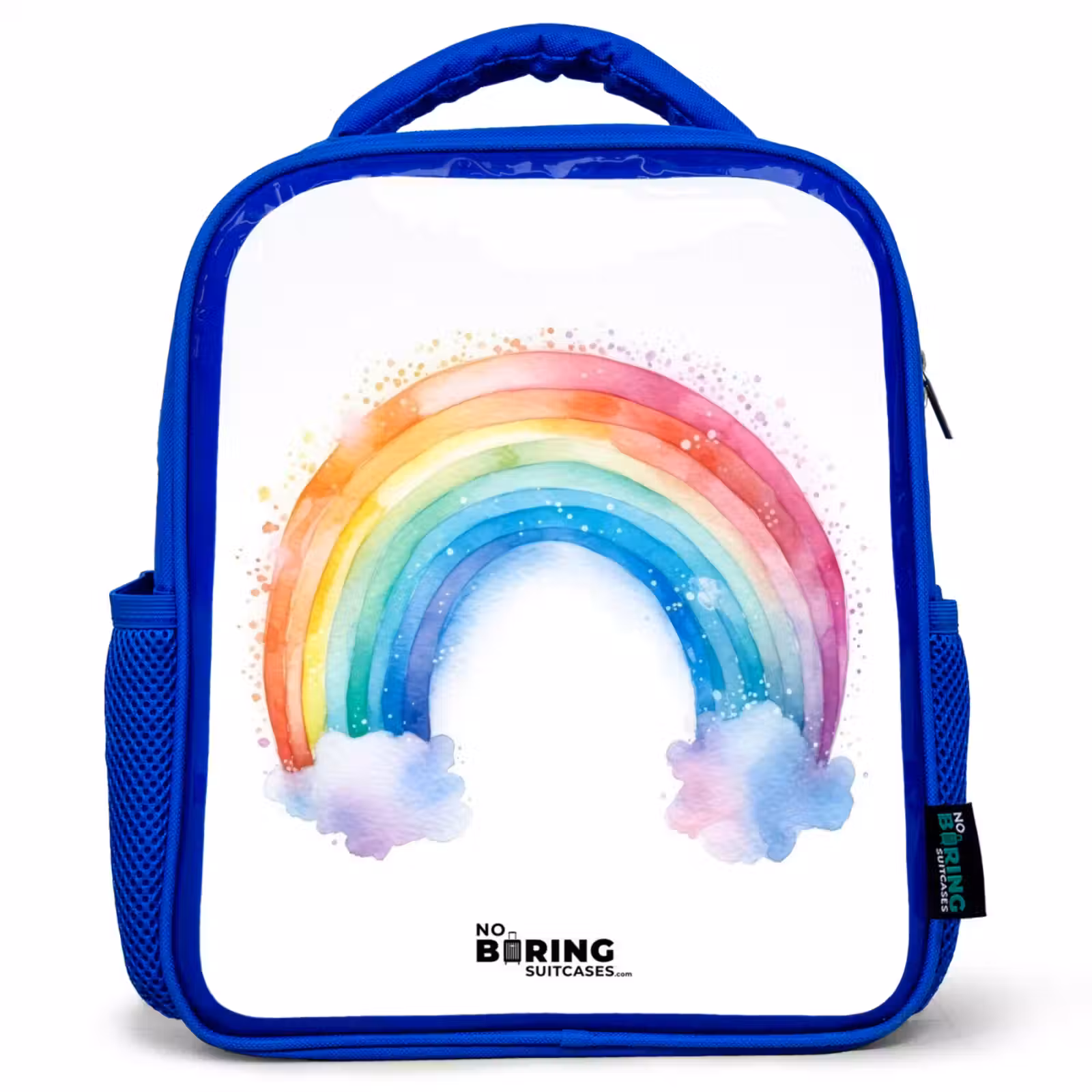 Kinderrucksack - Blau - Aquarell Regenbogen — 1