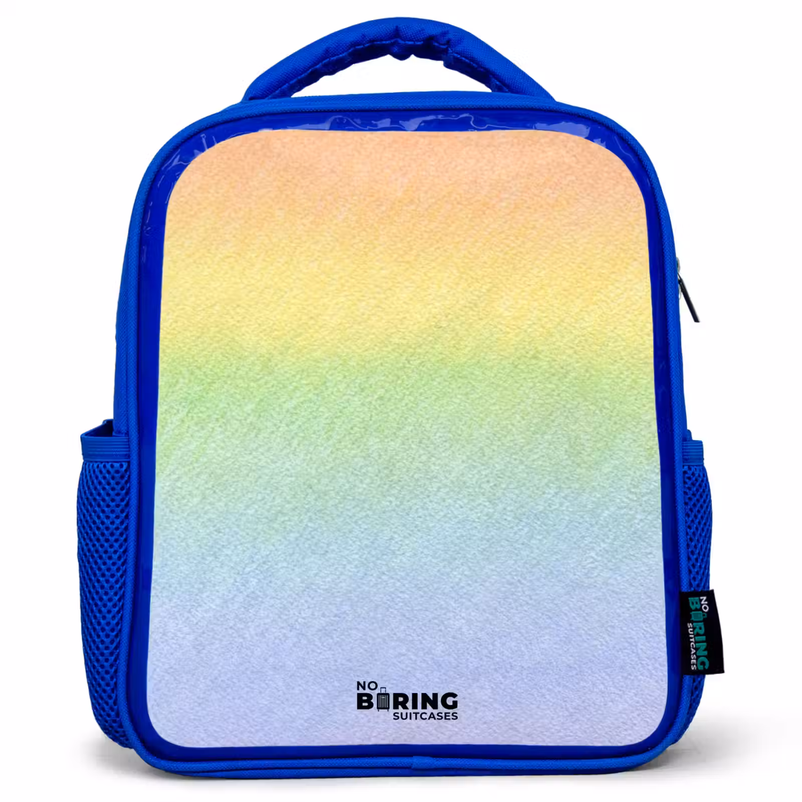 Kinderrucksack - Blau - Pastellkreide Regenbogen — 1