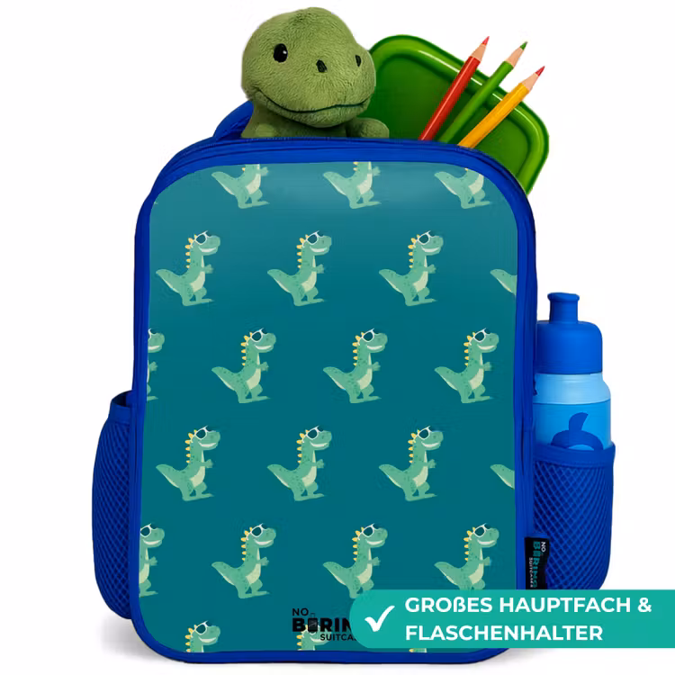 Kinderrucksack - Blau - Angaben zum Tyranosaurus — 3