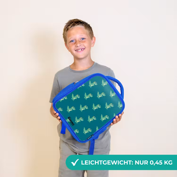 Kinderrucksack - Blau - Angaben zum Tyranosaurus — 4