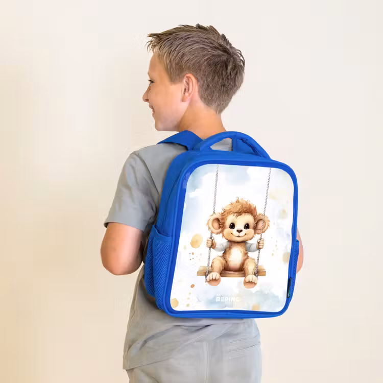 Kinderrucksack - Blau - Axel Affe — 2