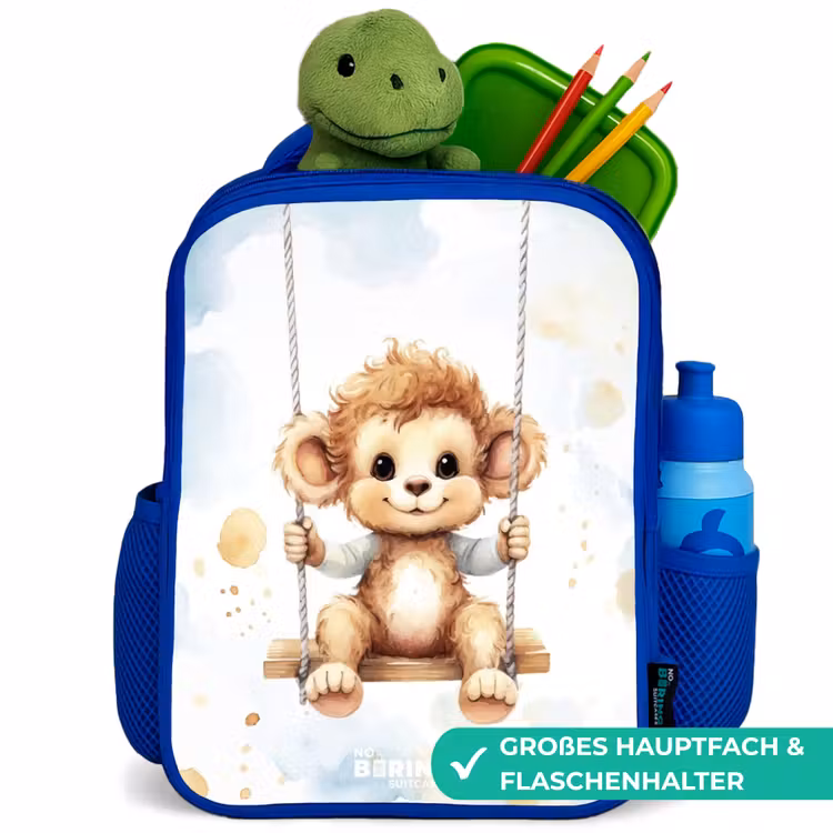 Kinderrucksack - Blau - Axel Affe — 3