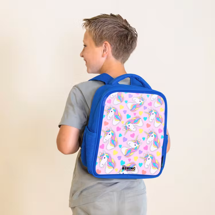 Kinderrucksack - Blau - Einhorn-Euphorie — 2