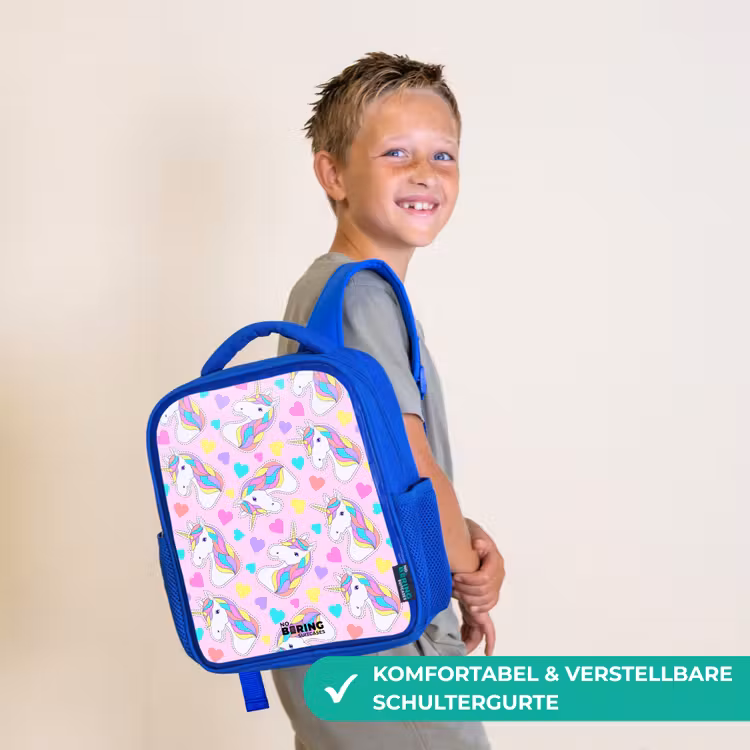Kinderrucksack - Blau - Einhorn-Euphorie — 5