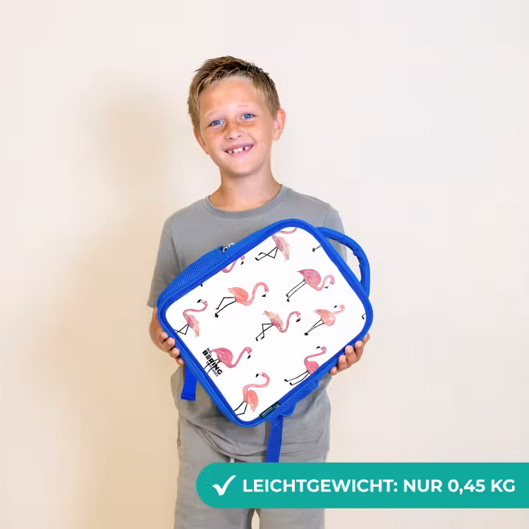 Kinderrucksack - Blau - Flamingo-Party — 4