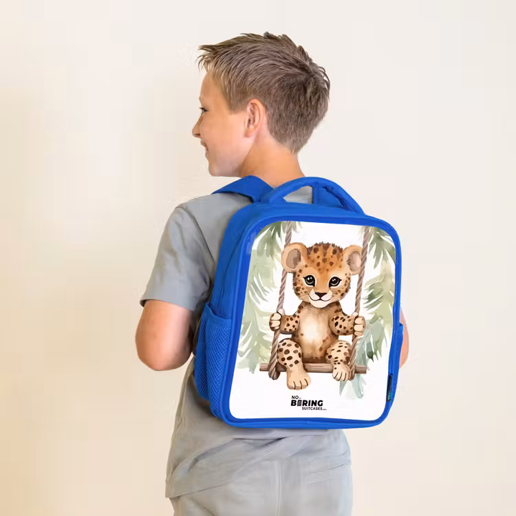 Kinderrucksack - Blau - Levi-Leopard — 2