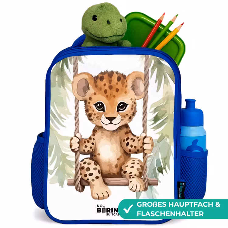 Kinderrucksack - Blau - Levi-Leopard — 3