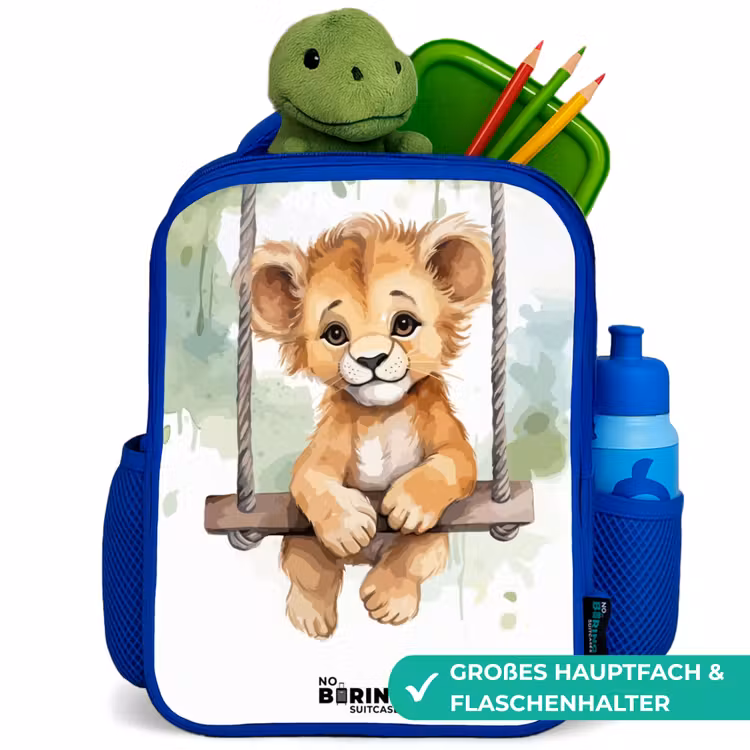 Kinderrucksack - Blau - Lukas Löwe — 3