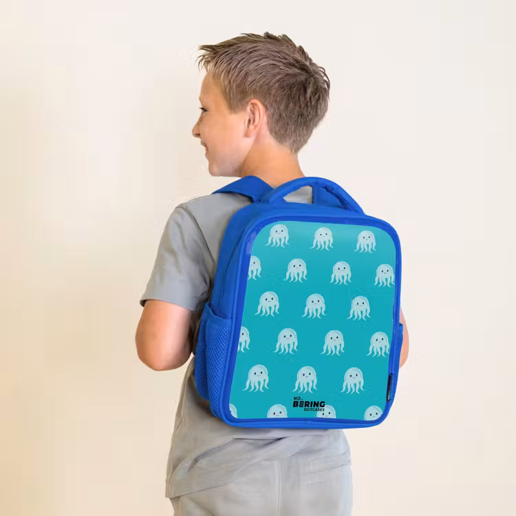 Kinderrucksack - Blau - Niedliche Qualle — 2