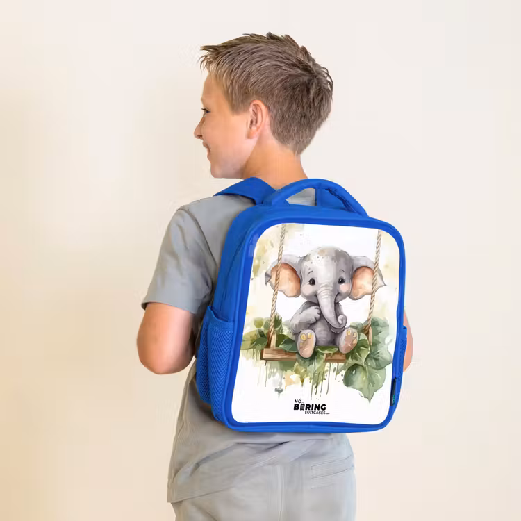 Kinderrucksack - Blau - Onno-Elefant — 2