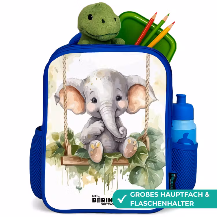 Kinderrucksack - Blau - Onno-Elefant — 3