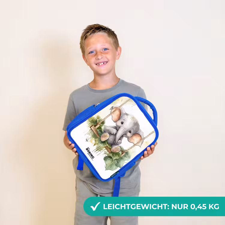 Kinderrucksack - Blau - Onno-Elefant — 4