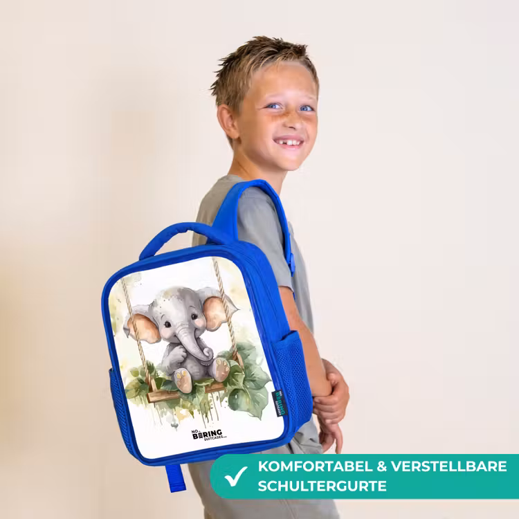 Kinderrucksack - Blau - Onno-Elefant — 5