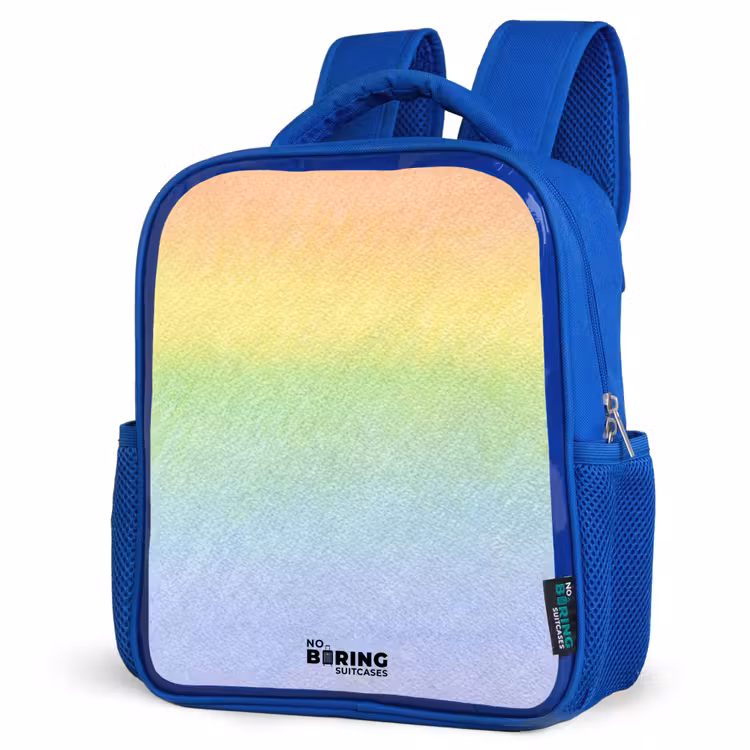 Kinderrucksack - Blau - Pastellkreide Regenbogen — 7