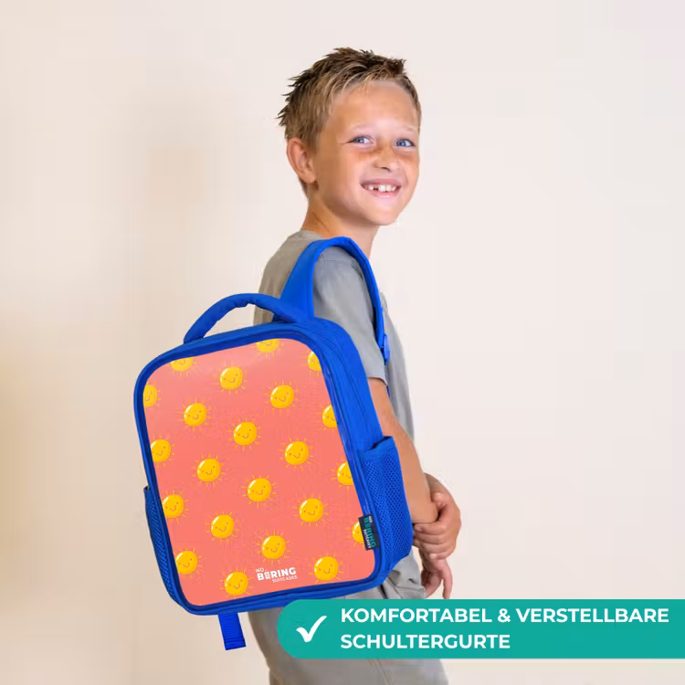 Kinderrucksack - Blau - Sonnige Lage Koralle — 5