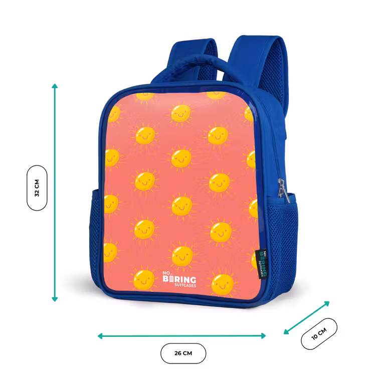 Kinderrucksack - Blau - Sonnige Lage Koralle — 6