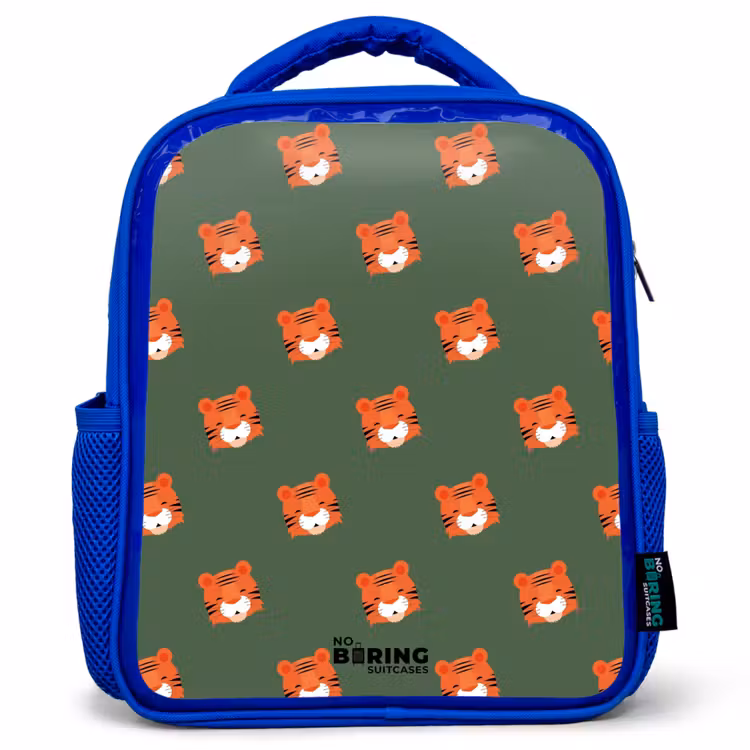 Kinderrucksack - Blau - Tiger-Turbulenzen — 1