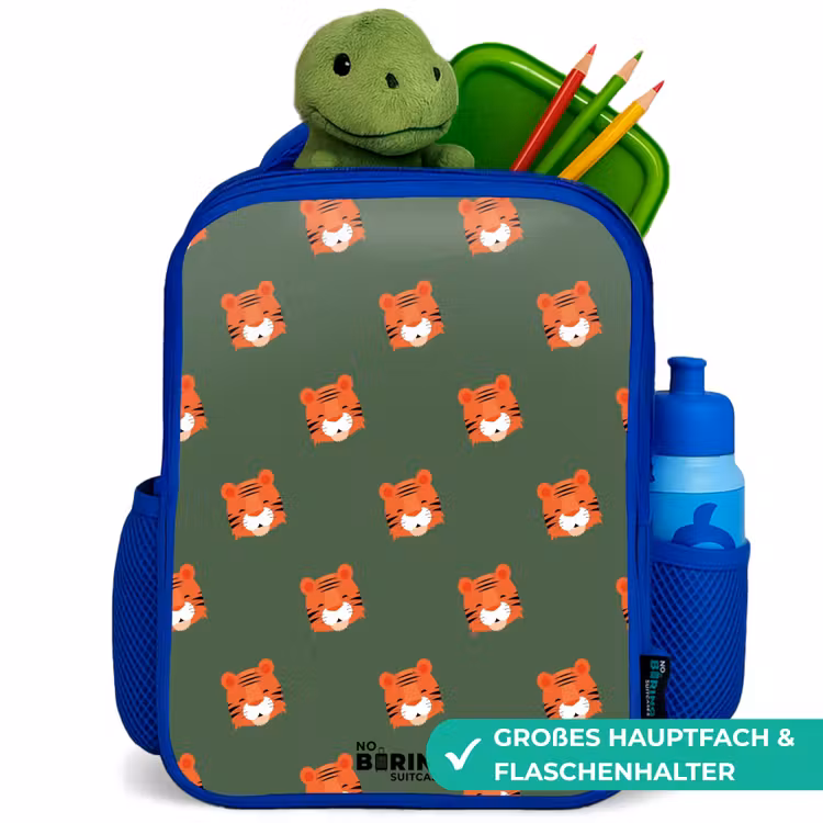 Kinderrucksack - Blau - Tiger-Turbulenzen — 3
