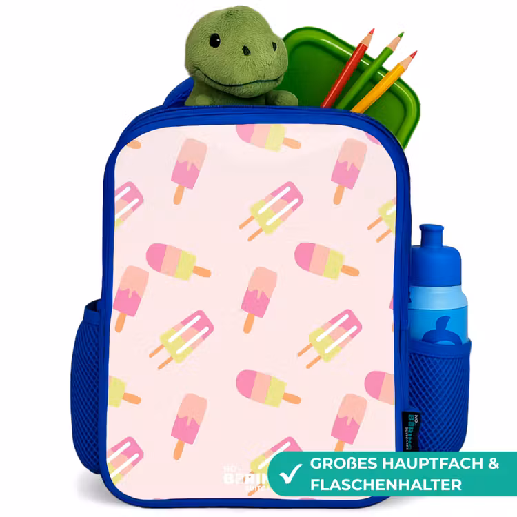 Kinderrucksack - Blau - Wirbelndes Wassereis — 3