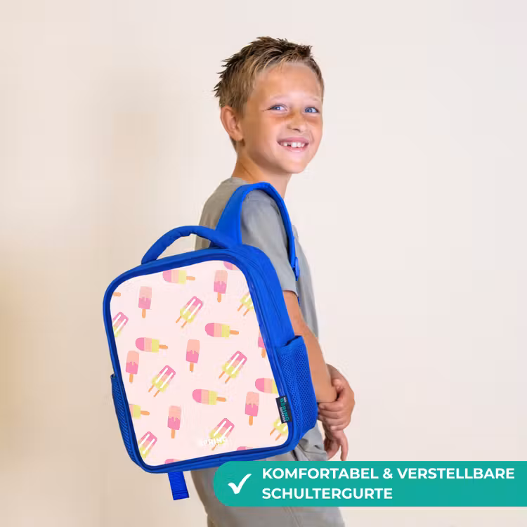 Kinderrucksack - Blau - Wirbelndes Wassereis — 5