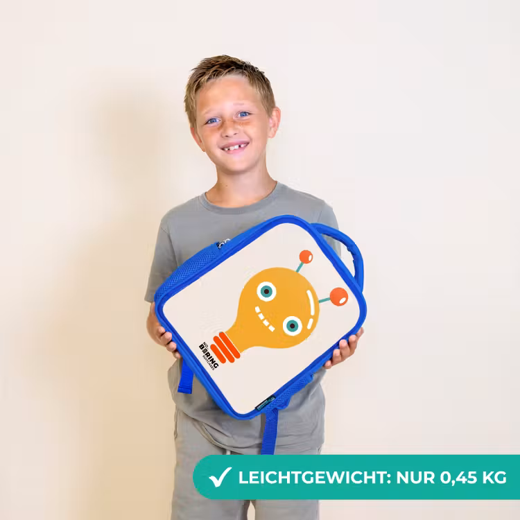 Kinderrucksack - Blau - Zwiebelroboter mit großen Augen — 4