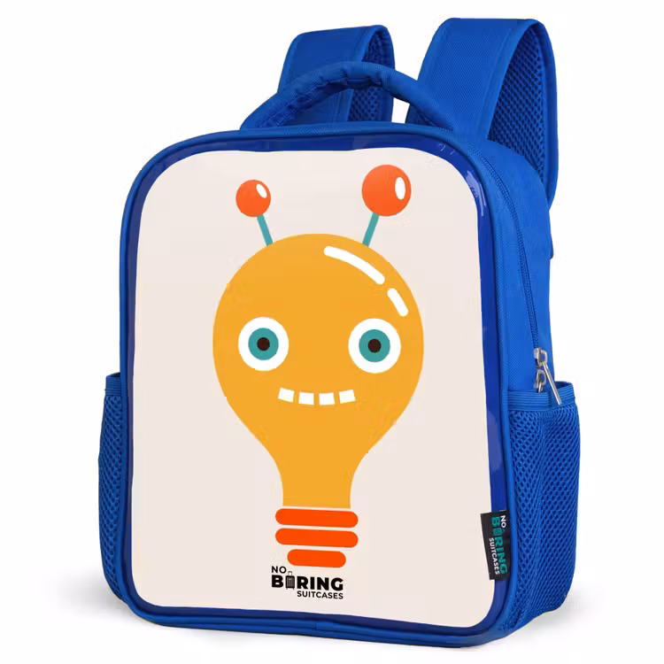 Kinderrucksack - Blau - Zwiebelroboter mit großen Augen — 7