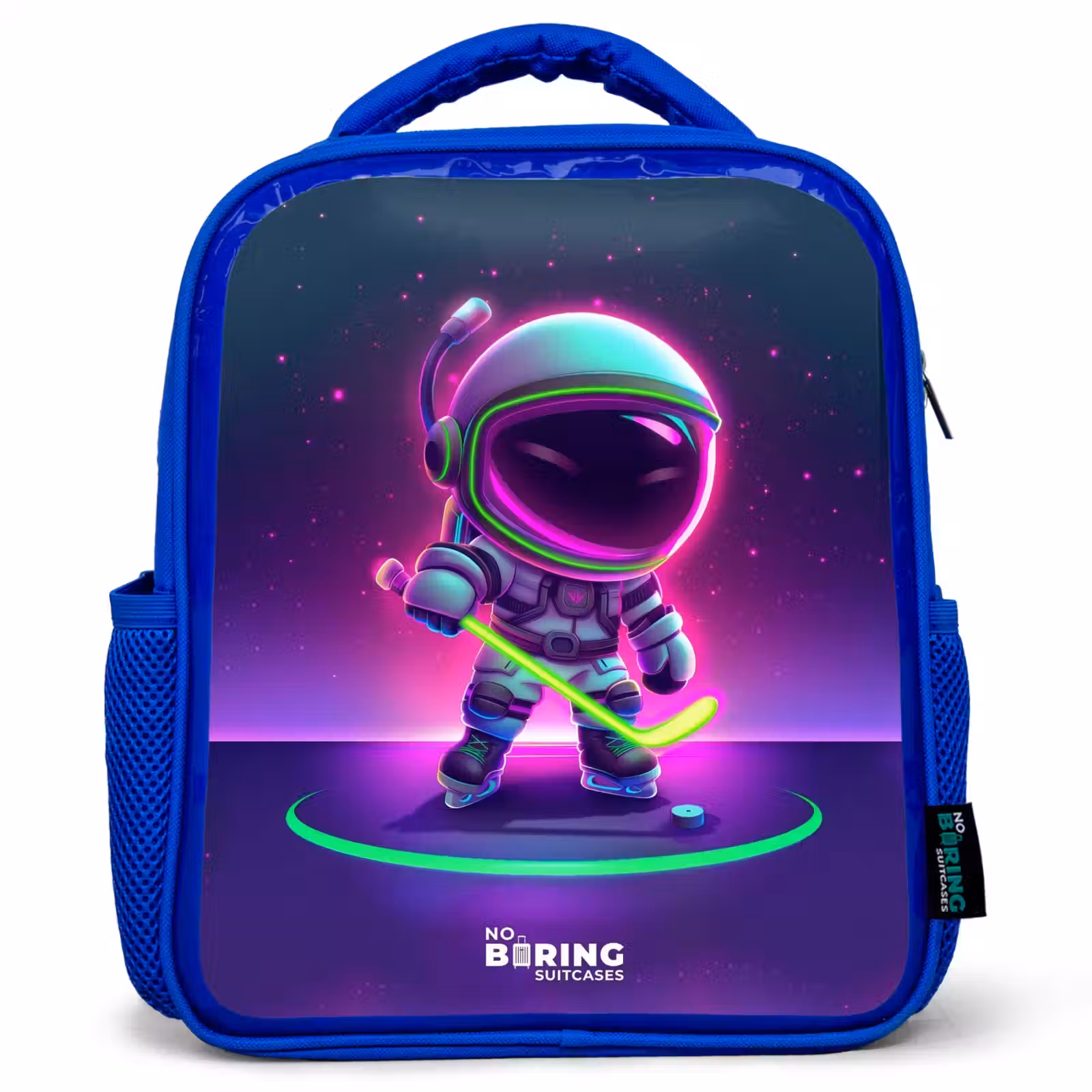 Kinderrucksack - Blau - Weltraum-Hockey — 1