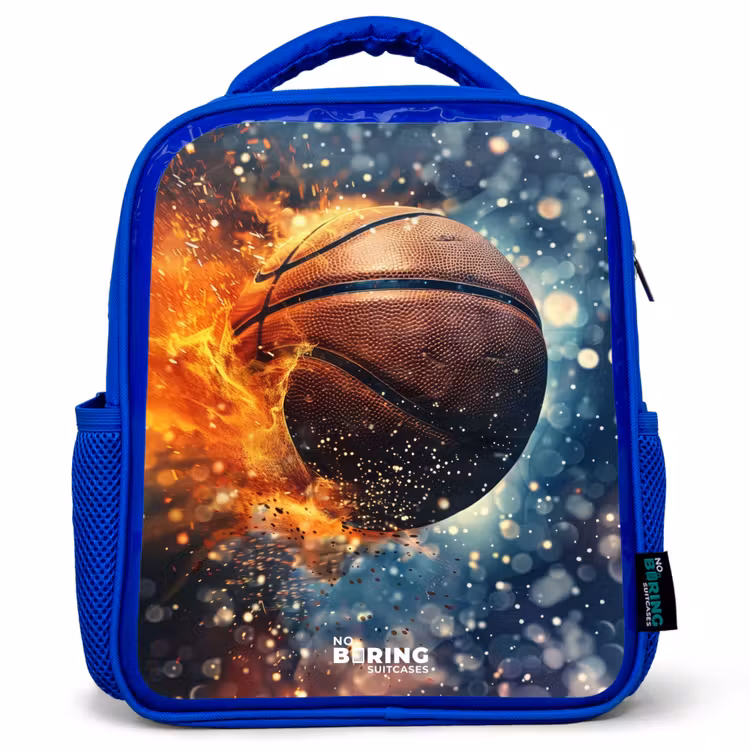 Kinderrucksack - Blau - Lebendiger Basketball — 1