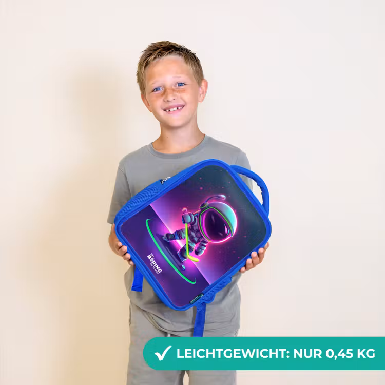Kinderrucksack - Blau - Weltraum-Hockey — 4