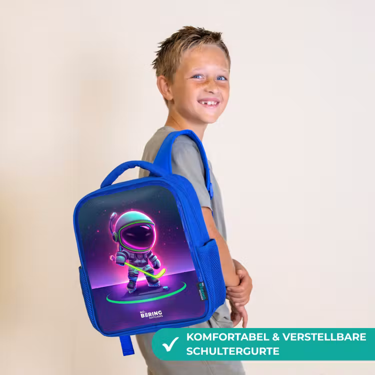 Kinderrucksack - Blau - Weltraum-Hockey — 5