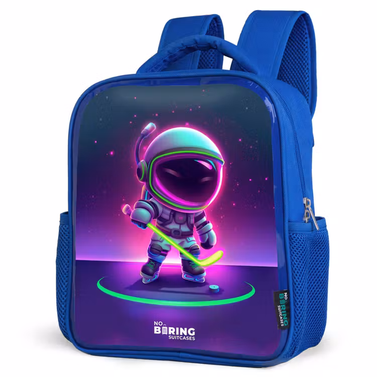 Kinderrucksack - Blau - Weltraum-Hockey — 7