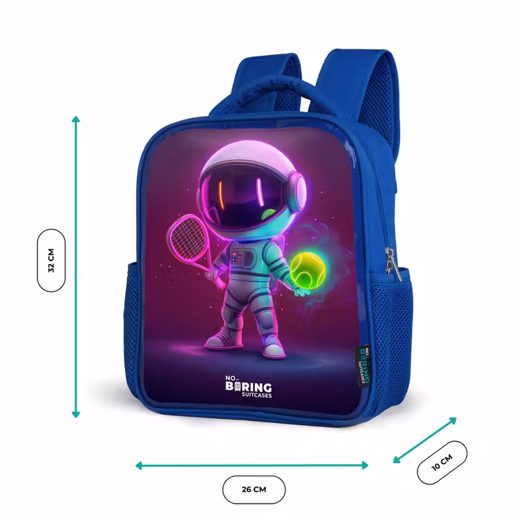 Kinderrucksack - Blau - Weltraum-Tennis — 6
