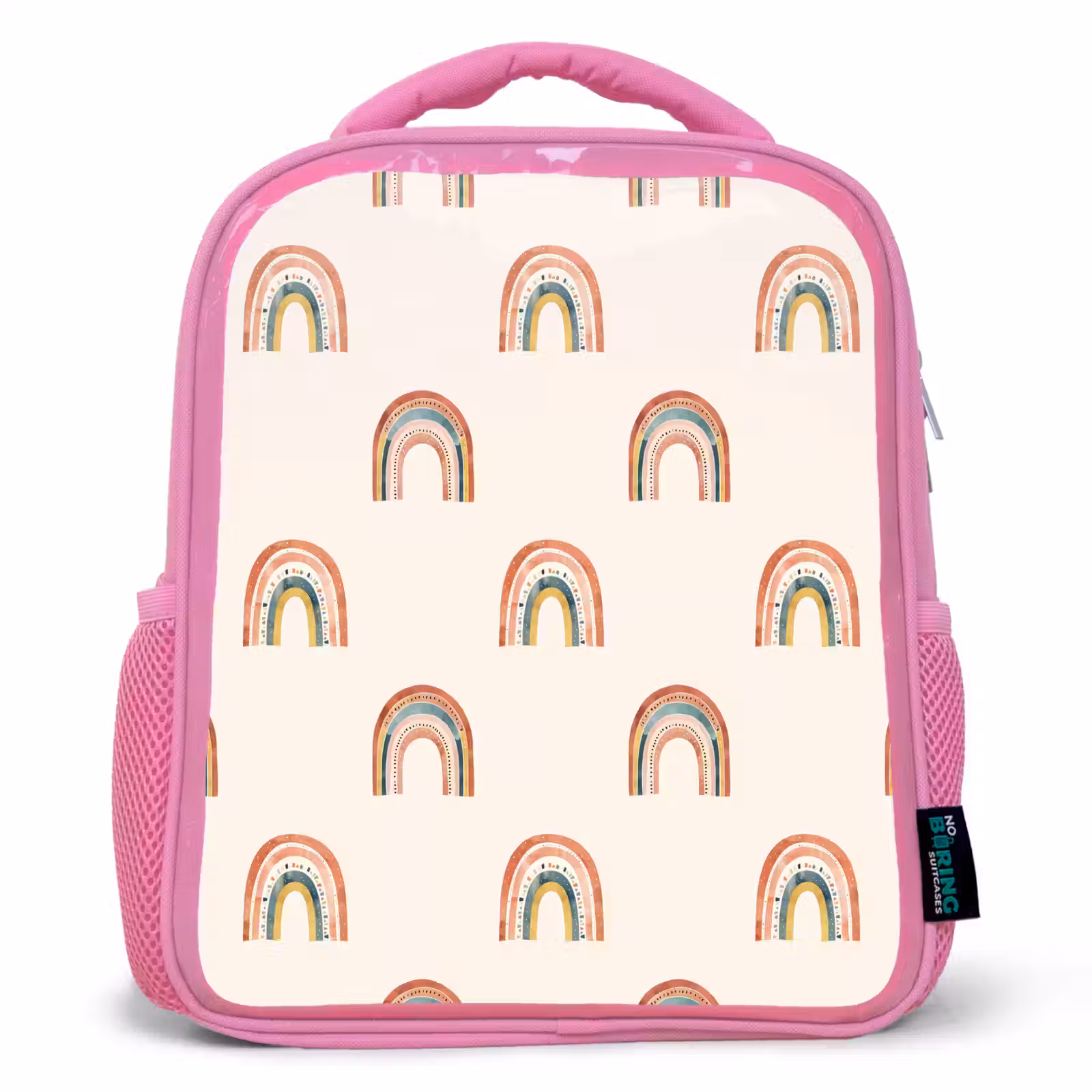 Kinderrucksack - Rosa - Boho - Regenbogen - Muster — 1
