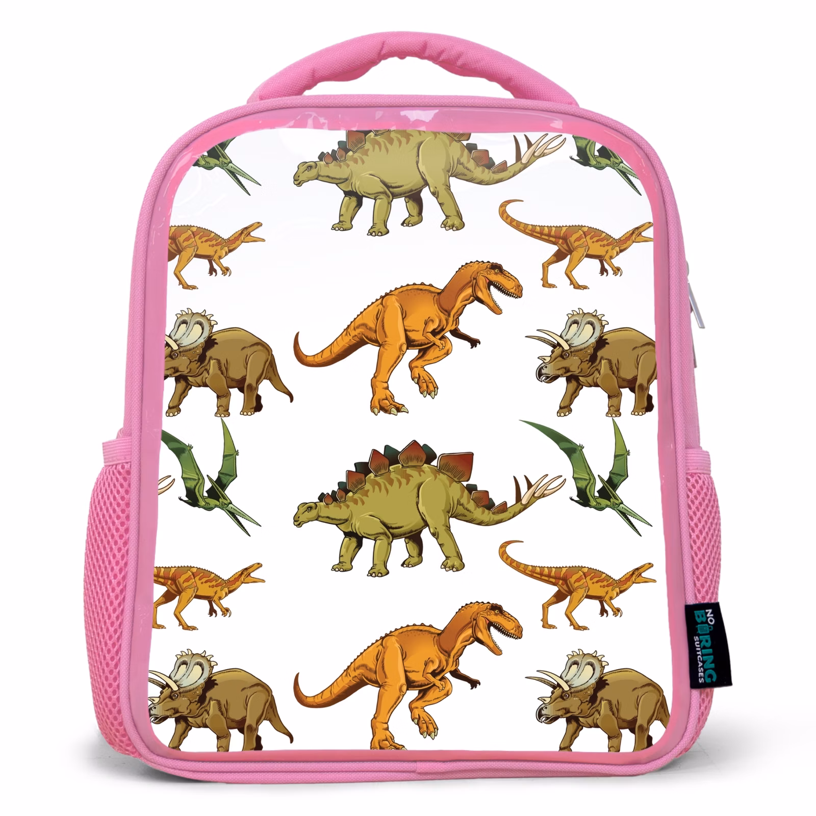 Kinderrucksack - Rosa - Dinosaurier - Zeichnung - Jungen - Kinder — 1