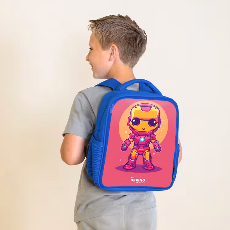 Kinderrucksack - Blau - Rosa Ranger — 2
