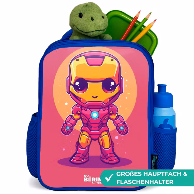 Kinderrucksack - Blau - Rosa Ranger — 3