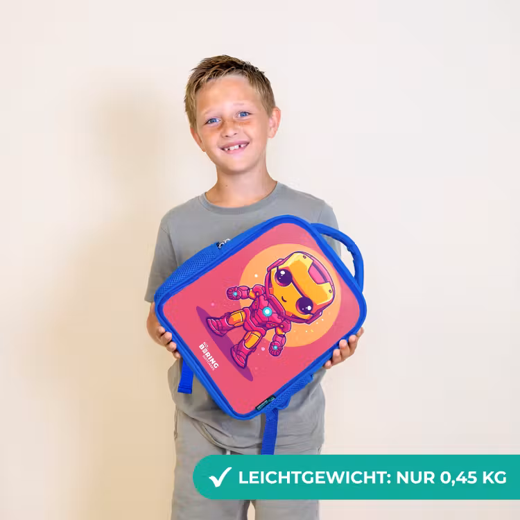Kinderrucksack - Blau - Rosa Ranger — 4
