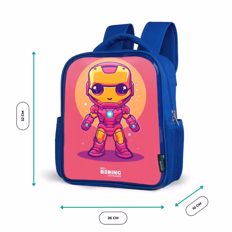 Kinderrucksack - Blau - Rosa Ranger — 6