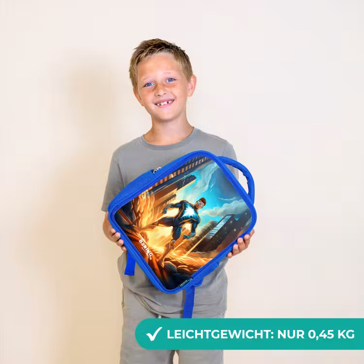 Kinderrucksack - Blau - Stadt-Superheld — 4