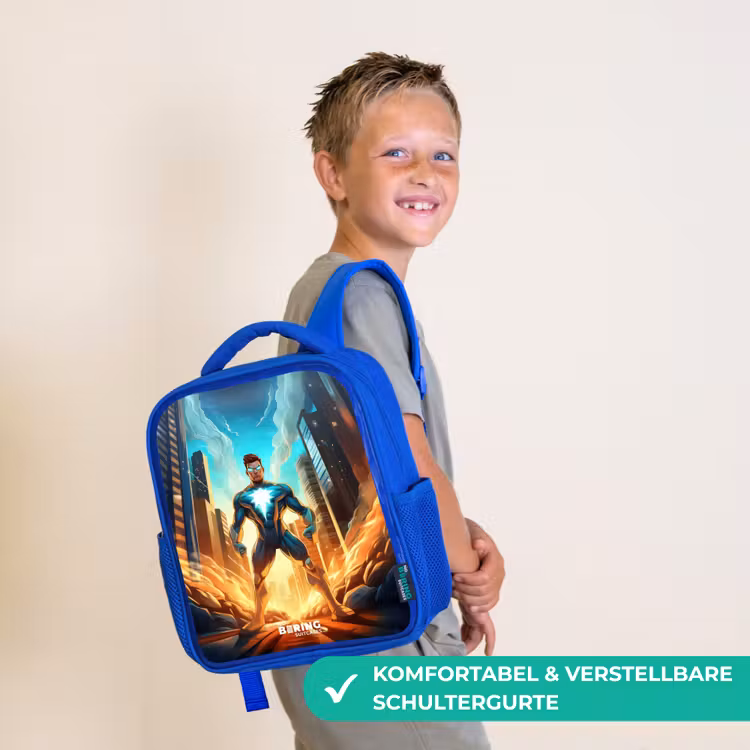 Kinderrucksack - Blau - Stadt-Superheld — 5
