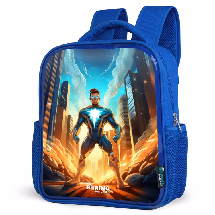 Kinderrucksack - Blau - Stadt-Superheld — 7