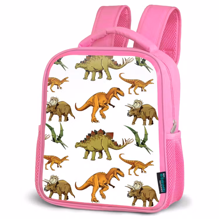 Kinderrucksack - Rosa - Dinosaurier - Zeichnung - Jungen - Kinder — 4