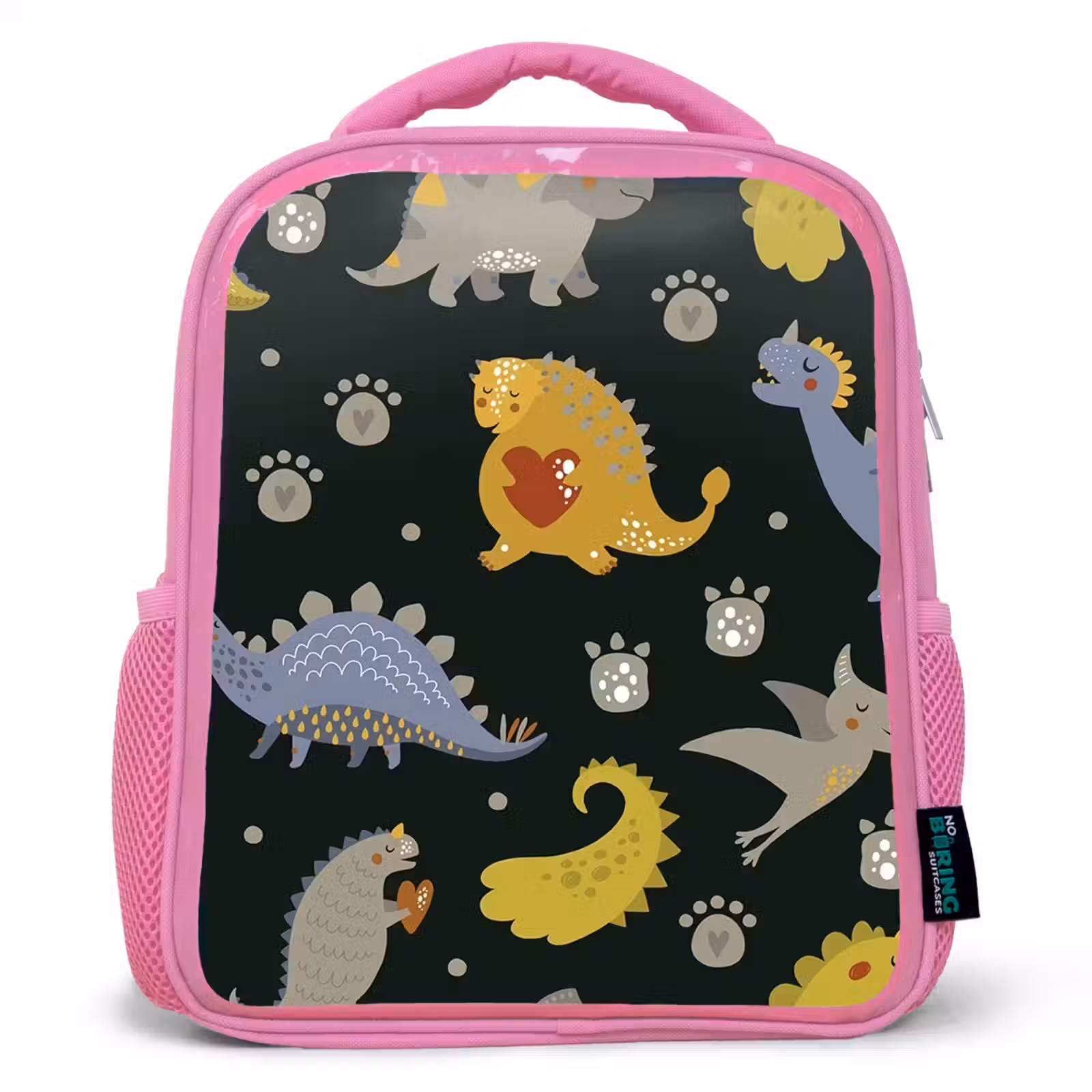 Kinderrucksack - Rosa - Dino - Kinder - Schnittmuster - Jungen - Mädchen - Dinosaurier — 1