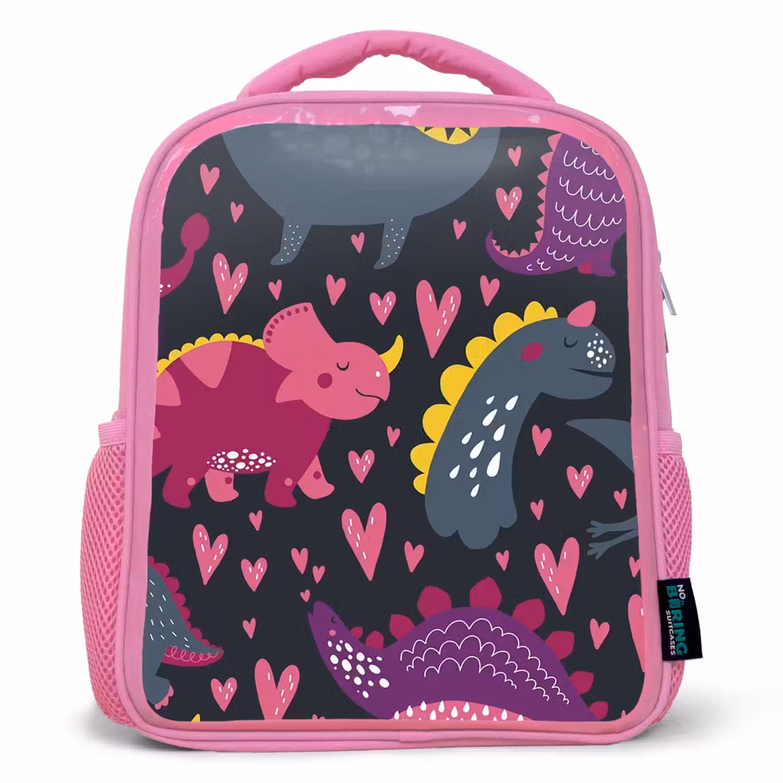 Kinderrucksack - Rosa - Dinosaurier - Kind - Muster - Rosa - Mädchen — 1
