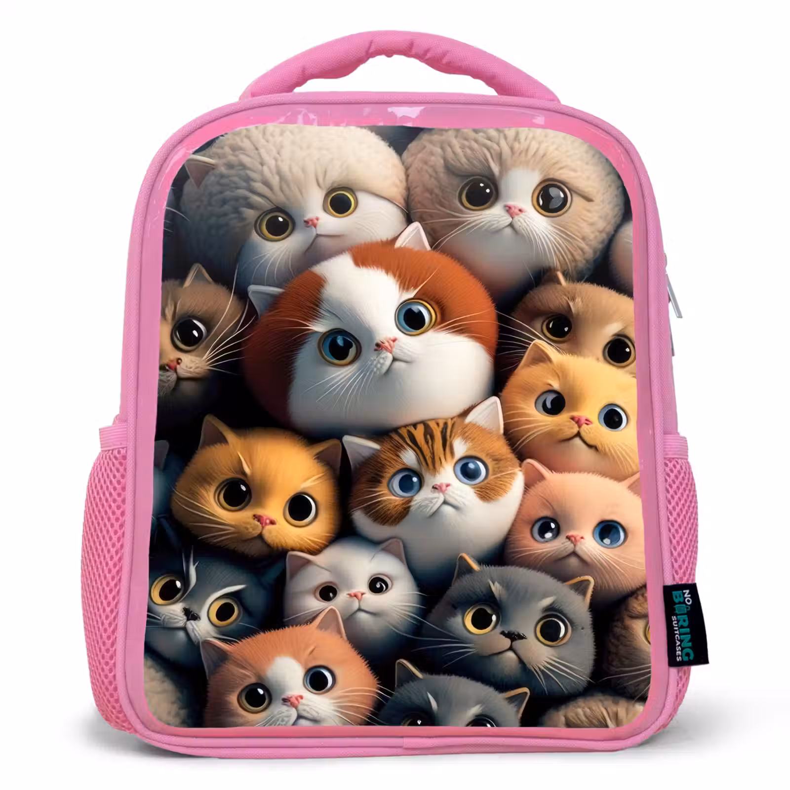 Kinderrucksack - Rosa - Orangefarbene Katzen — 1