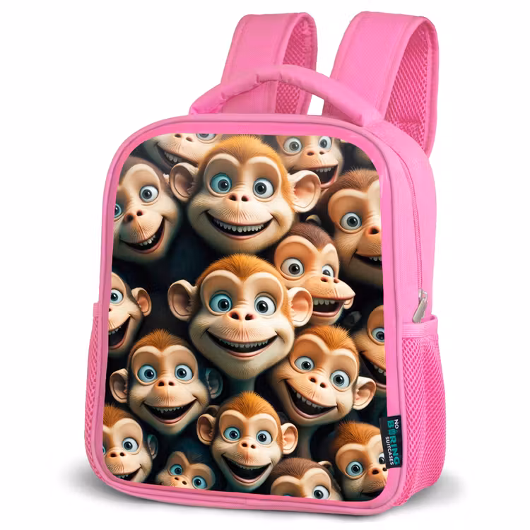 Kinderrucksack - Rosa - Affenhiebe — 4