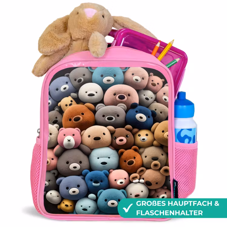 Kinderrucksack - Rosa - Bärenparty — 3